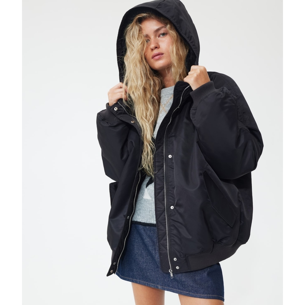 H&M Women's Oversized Bomber Jacket